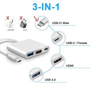 Cáp Chuyển Đổi Type-C Sang USB 3.0 HDMI Adapter Cao Cấp
