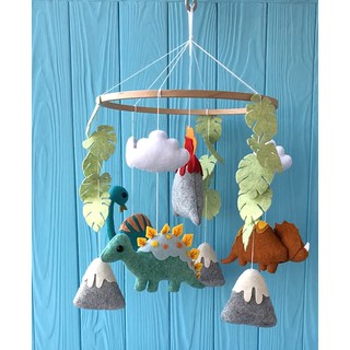 [❤️RẺ NHẤT SHOPEE❤️] Treo Nôi Sắc Màu - Kích Thích Thị Giác Cho Bé - Đồ Chơi Giáo Dục Montessori Bộ Khủng long