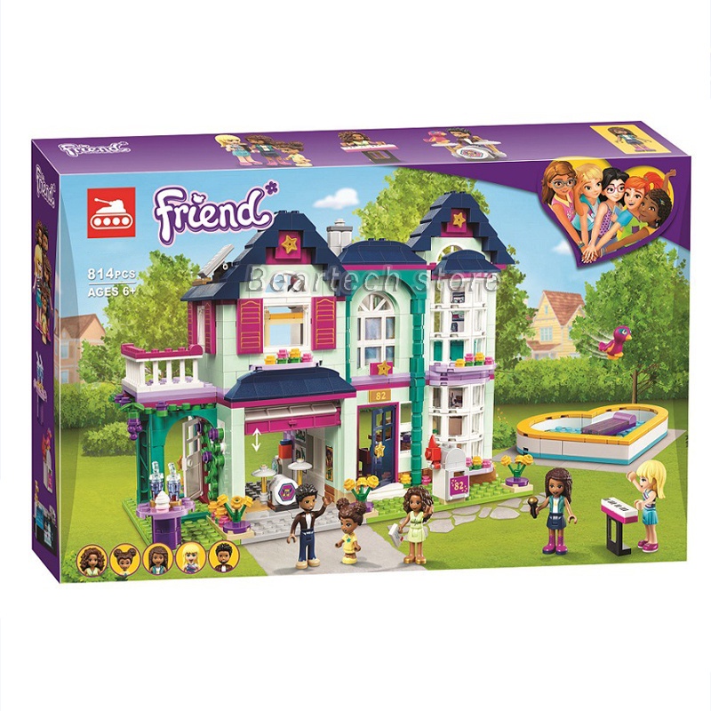 Bộ lắp ráp Xếp Hình Ngôi Nhà biệt thự 2 tầng Của Andrea's Family House 60120/814 Mảnh