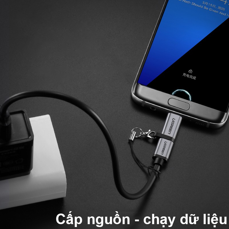 Đầu chuyển Micro USB sang USB Type-C Ugreen 50590