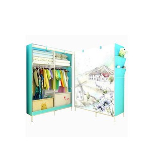 Tủ quần áo 2 buồng 3D