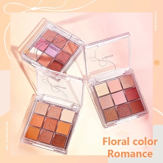NOVO 9 Color Flower Eyeshadow Palette Warm Color Smokey Makeup Palette Matte Multicolor Eye shadow Lasting eye Cosmetics For Student