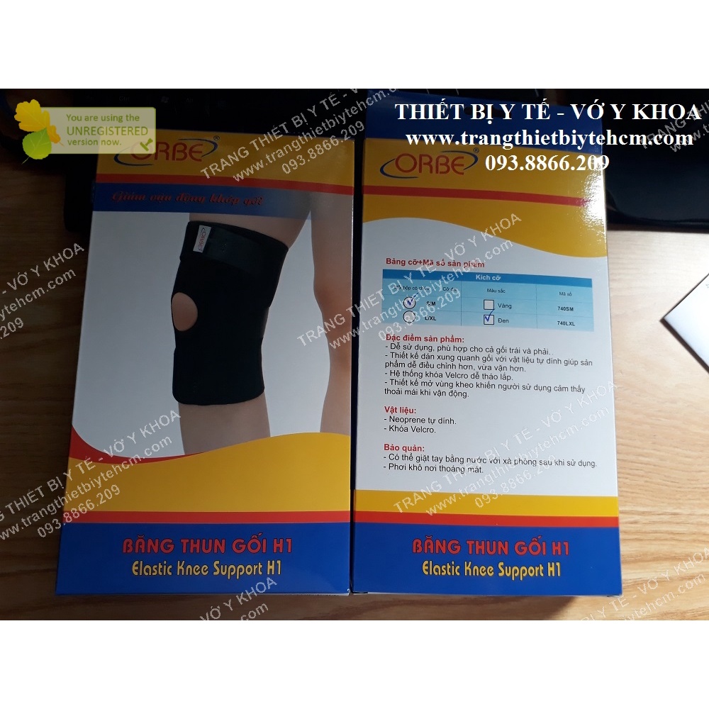 Băng thun hỗ trợ gối H1 Orbe