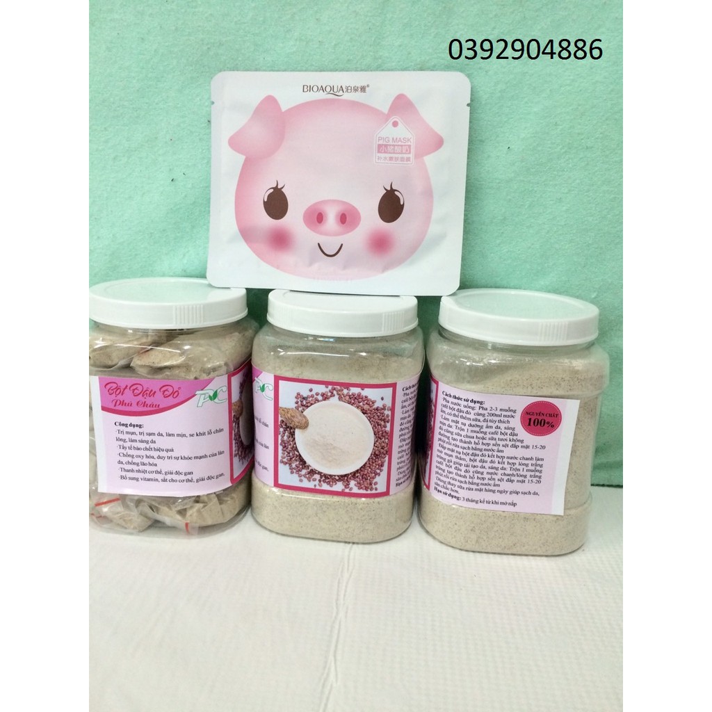 1kg bột đậu đỏ nguyên chất [ĐẸP DA, AN TOÀN]