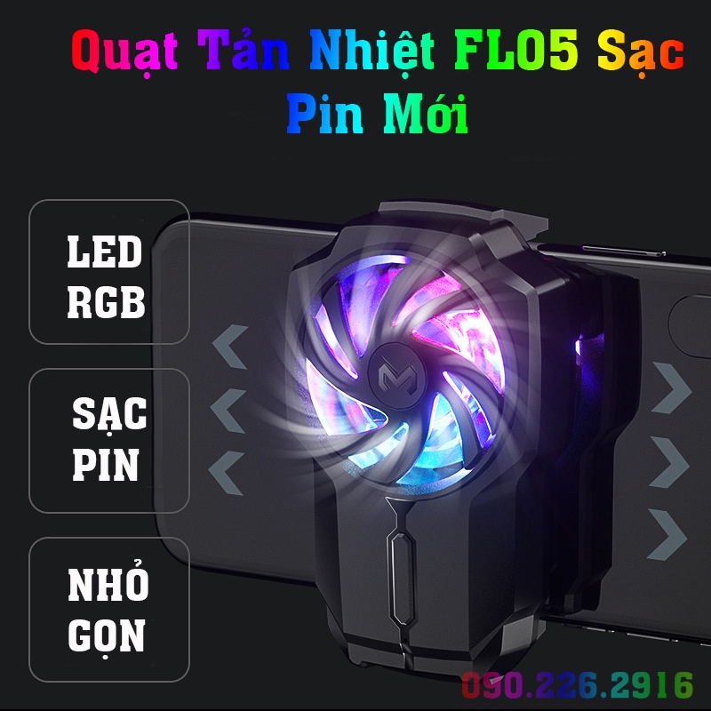 Quạt Tản Nhiệt Điện Thoại Có Pin Không Dây Memo FL05 Giá Rẻ - Phụ Kiện Chơi Game Anh Đăng