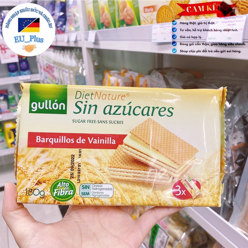 BÁNH GULLON COOKIES SÔCÔLA ĂN KIÊNG 125G - Tây Ban Nha