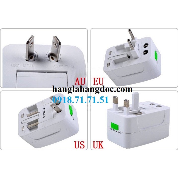 Dụng cụ chuyển đổi ổ cắm điện đa năng quốc tế version 1 (Universal travel adapter)