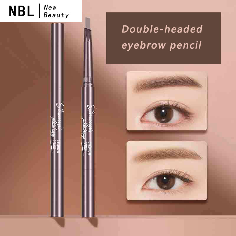 Chì Kẻ Lông Mày Hai Đầu Màu Sắc Thời Trang Không Thấm Nước