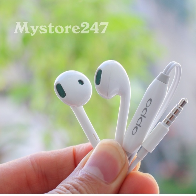 Tai Nghe Oppo Siêu Bass,Chuẩn Màng Loa Xanh,dùng cho máy chân 3.5mm, có mic Âm thanh lớn