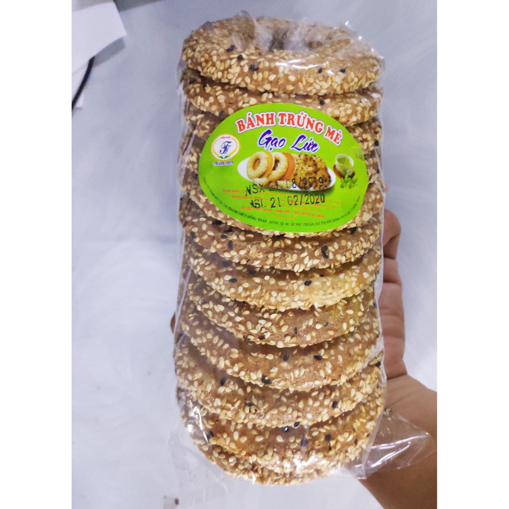 Bánh Trứng Mè Gạo Lứt (12 Cái)