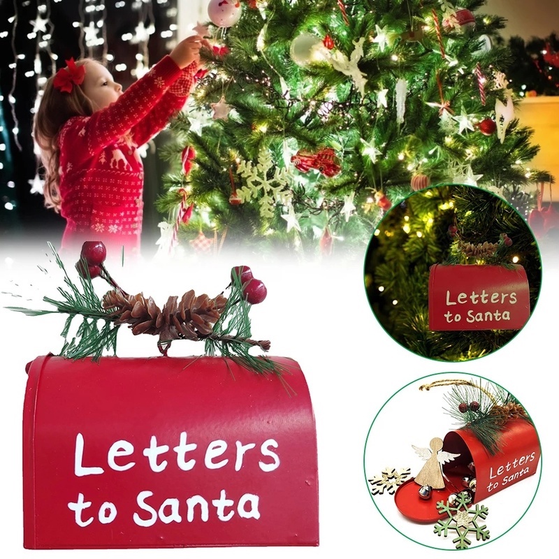 Phụ Kiện Trang Trí Cây Thông Giáng Sinh Hình Ông Già Noel Bằng Kim Loại