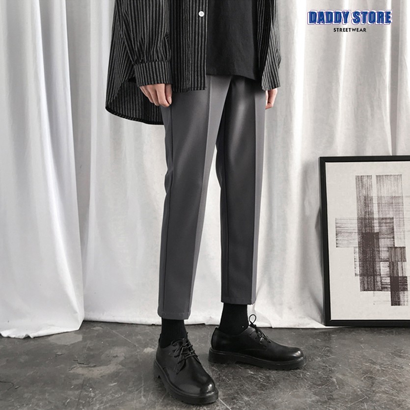 Quần tây ống suông, Quần âu nam baggy 9 tấc phong cách Hàn Quốc | BigBuy360 - bigbuy360.vn