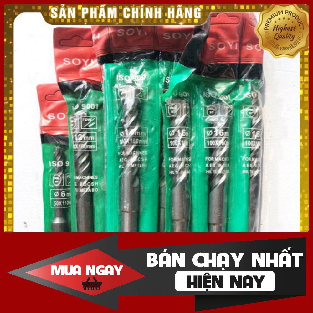 [ HÀNG CHÍNH HÃNG - GIÁ SẬP SÀN ] Mũi Khoan Bê Tông SOYI