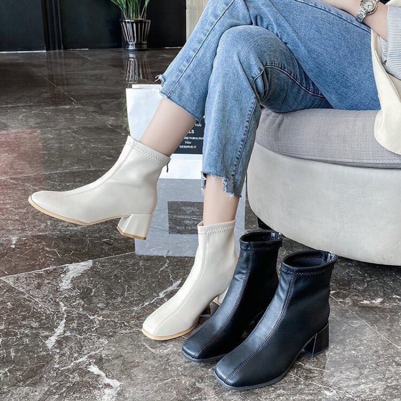 BỐT DA MỀM LÓT LÔNG DA MỀM KHOÁ SAU MÃ G267 | BigBuy360 - bigbuy360.vn