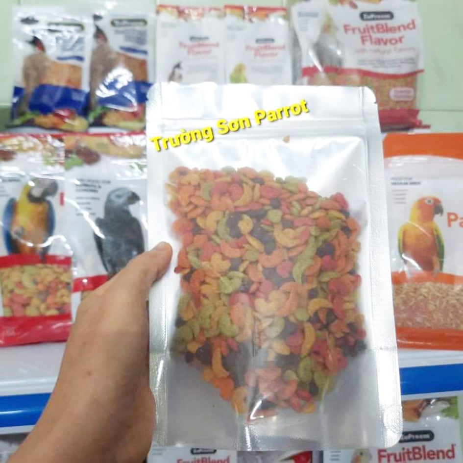 Hạt trái cây ZuPreem  size to cho vẹt Xám, Xích, Macaw, Cookatoo, amazon (gói lẻ 200g/500g)