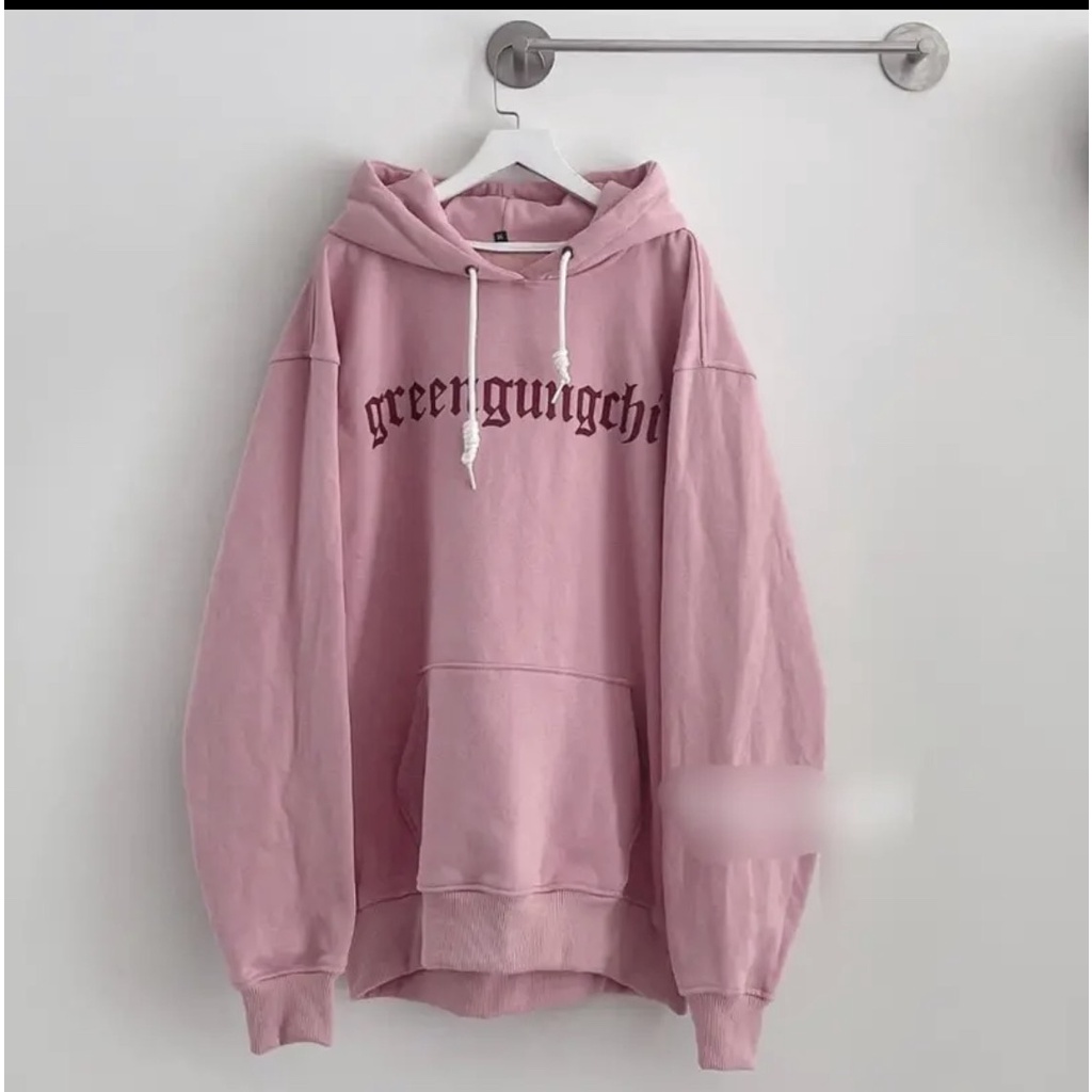 Áo Hoodie Nam Nữ In Chữ HỒNG From Rộng Chất Nỉ  Unisex, Áo Hôdie Nữ  Túi Zip Siêu xinh