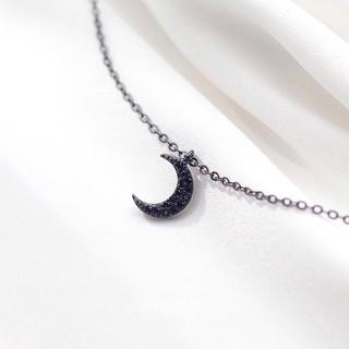 Dây chuyền black moon bạc 925