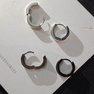 Bông tai nam khoen tròn loại mo tròn nhỏ ôm sát tai khuyên tai nam style hàn quốc