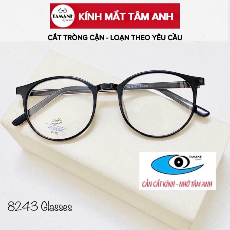 Gọng kính nam nữ TAMANHEYEWEAR mắt tròn thời trang 8243- NHẬN CẮT TRÒNG CẬN, VIỄN, LOẠN theo yêu cầu