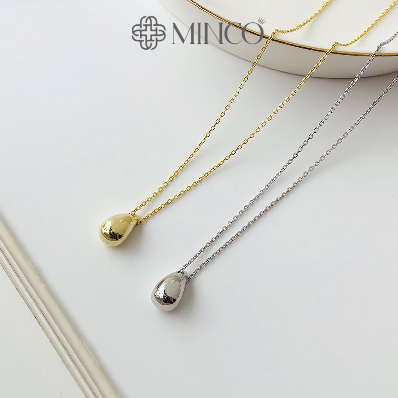 Dây chuyền nữ hình giọt nước Minco Accessories vòng cổ nữ thiết kế basic dễ thương phụ kiện phong cách Hàn Quốc DT01