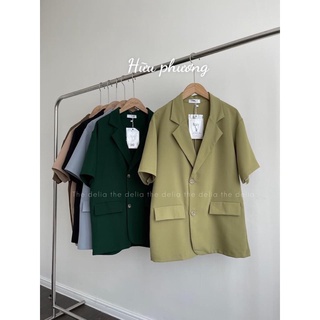 Áo vest blazer cộc tay