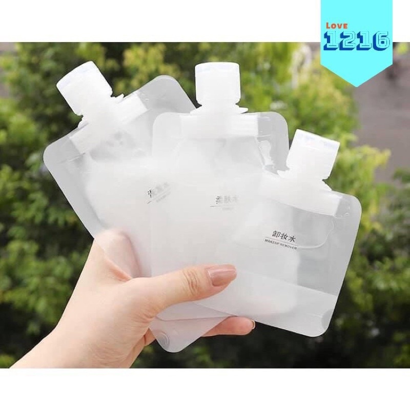 Túi chiết mỹ phẩm mini du lịch Túi rỗng dùng chiết mỹ phẩm du lịch tiện dụng cho dầu gội/sữa tắm/sữa dưỡng