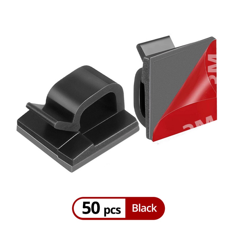 Set 5 kẹp dây cáp tự dính FONKEN dành cho sắp xếp dây cáp GPS xe ô tô dây cáp truyền dữ liệu máy tính kẹp 3M