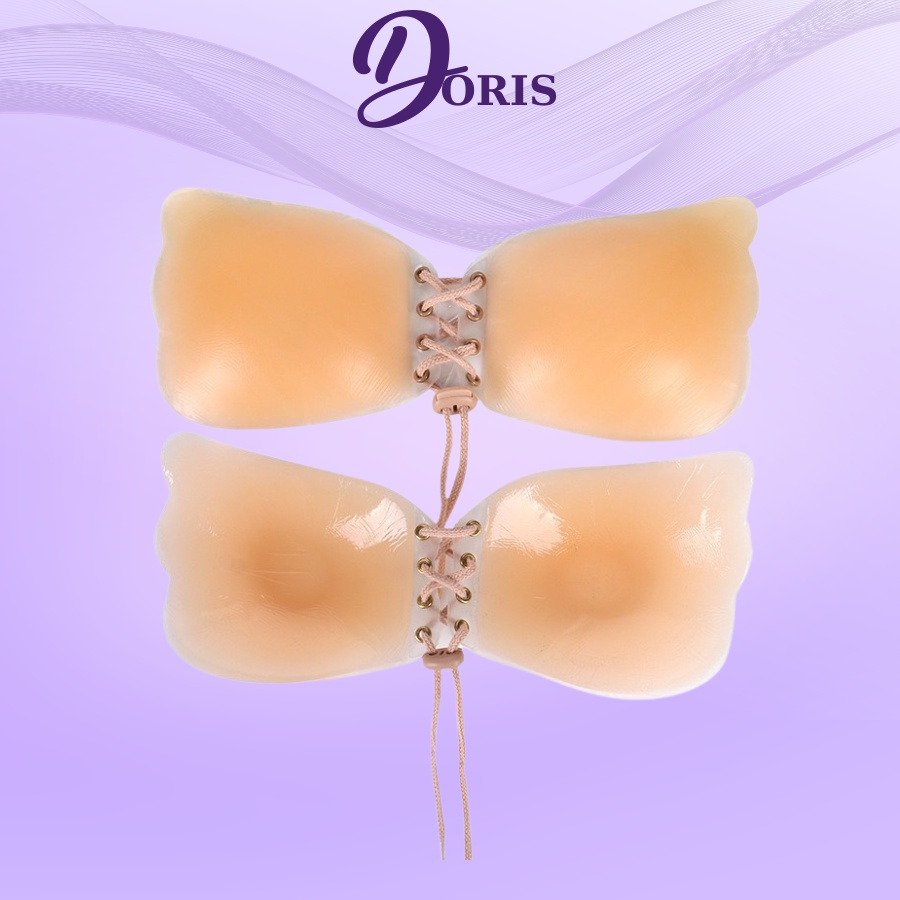 Áo dán ngực cánh tiên silicon dây rút tạo khe nâng ngực siêu quyến rũ DORIS - 111