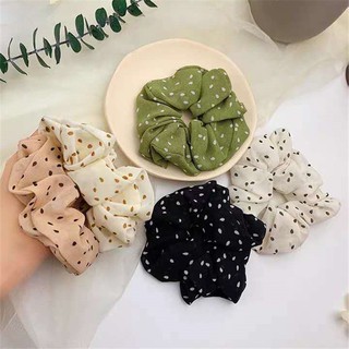 Cột tóc vải hình chấm bi nhiều màu