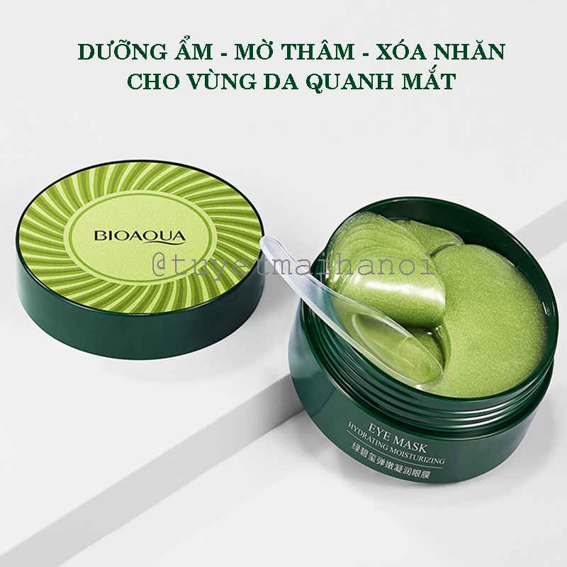 Hộp 60 Miếng Mặt Nạ Mắt Bioaqua Mờ Quầng Thâm, Xóa Nếp Nhăn, Dưỡng Ẩm Cho Vùng Da Quanh Mắt