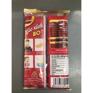 xúc xích bò heo vissan