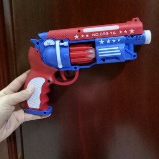 HOT- Súng đồ chơi chạy pin có đèn và nhạc - Đồ chơi SÚNG DÙNG PIN cho trẻ em.