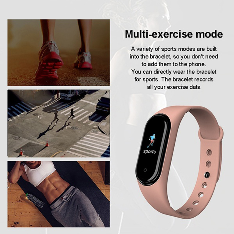 M5 Smart Sport Watch Band Bluetooth Fitness Monitors Wristband Monitor Heart Rate Sports