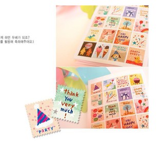 BỘ STICKER TEM TRANG TRÍ 4 TỜ HÀN QUỐC