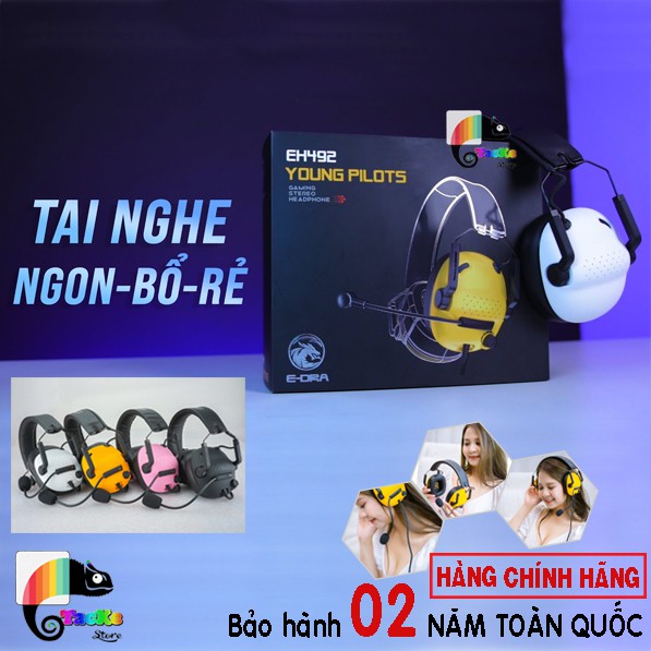 Tai nghe Gaming E-Dra EH491 RGB Led I Tai nghe chơi game, tai nghe game thủ