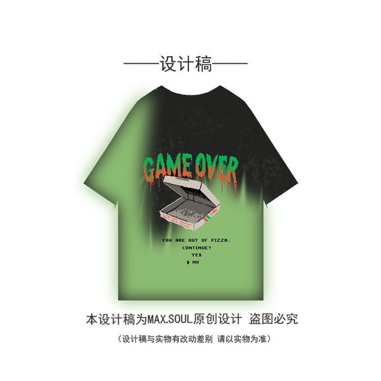 Áo thun tay ngắn thời trang nam nữ phong cách Hong Kong Hàn Quốc mùa hè 2021