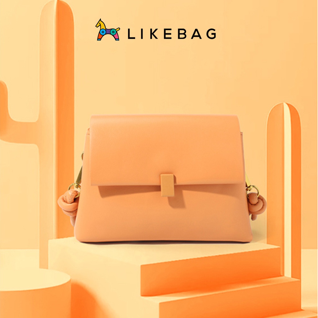 Túi đeo chéo nữ màu pastel LIKEBAG kiểu dáng Hàn Quốc 9784 - LIBAGI