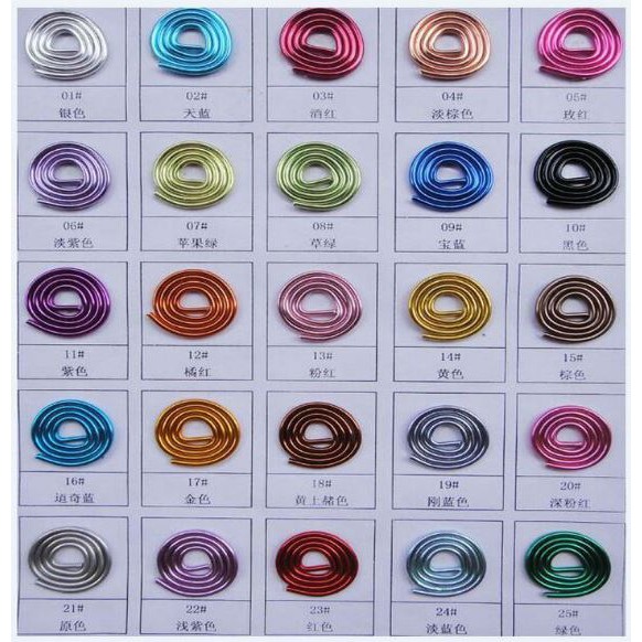 cuộn 10met dây nhôm mạ màu size 0.8/1mm