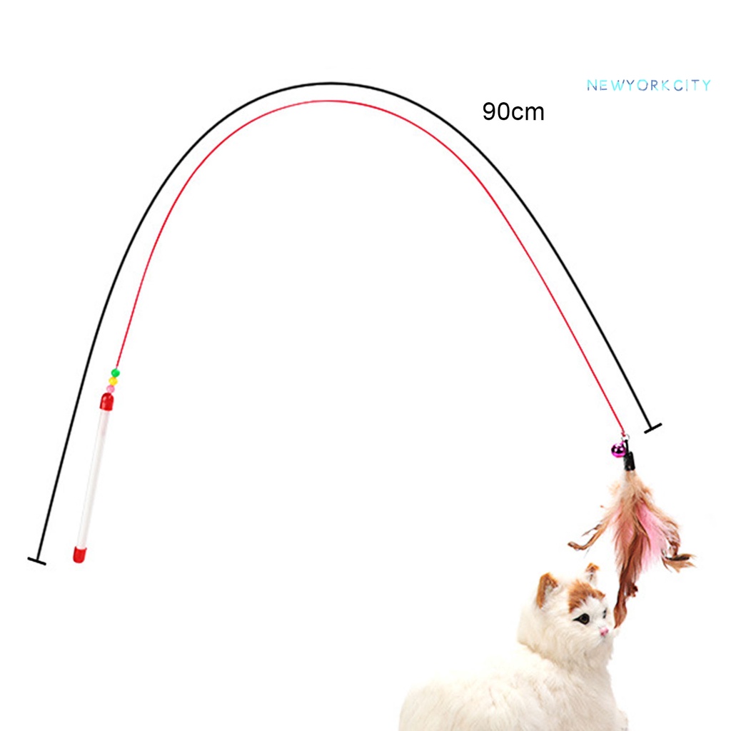 Gậy Lông Vũ Đồ Chơi Bằng Thép Dành Cho Mèo Cưng