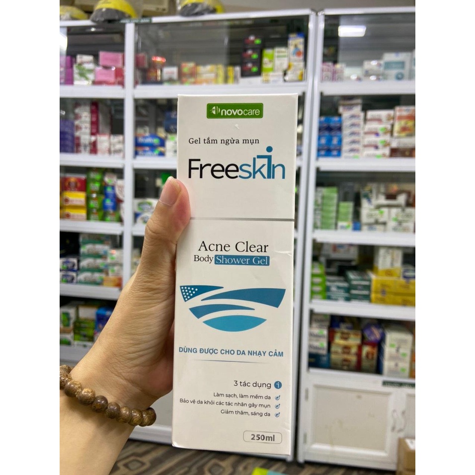 [Chính hãng] Gel Tắm Ngừa Mụn FreeSkin- Làm Sạch, Mềm Da ,Bảo vệ Da Khỏi Tác Nhân Gây Mụn, Giảm Thâm, Sáng Da