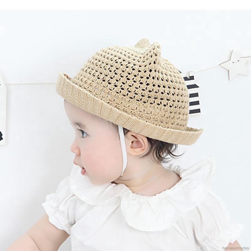 Nón cotton nhiều màu xinh xắn cho bé