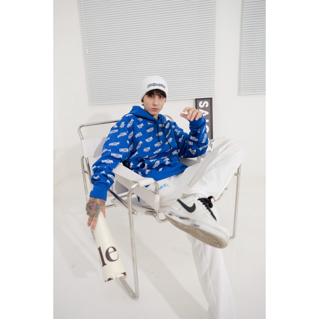 Áo Hoodies Nỉ Mùa Đông Form Rộng Gonzzone - Màu Xanh Bích | BigBuy360 - bigbuy360.vn