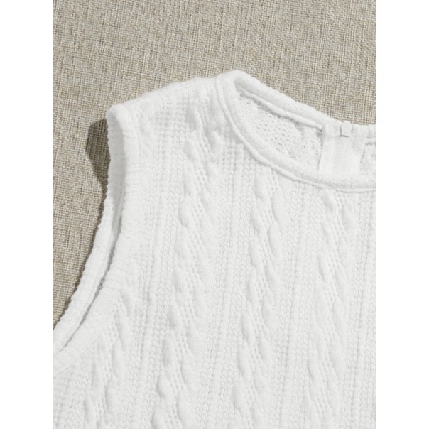 Áo tank top dáng ngắn dệt kim