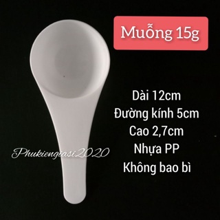 1 Muỗng múc bột 10g,15g,muỗng định lượng gia vị KHÔNG BAO BÌ