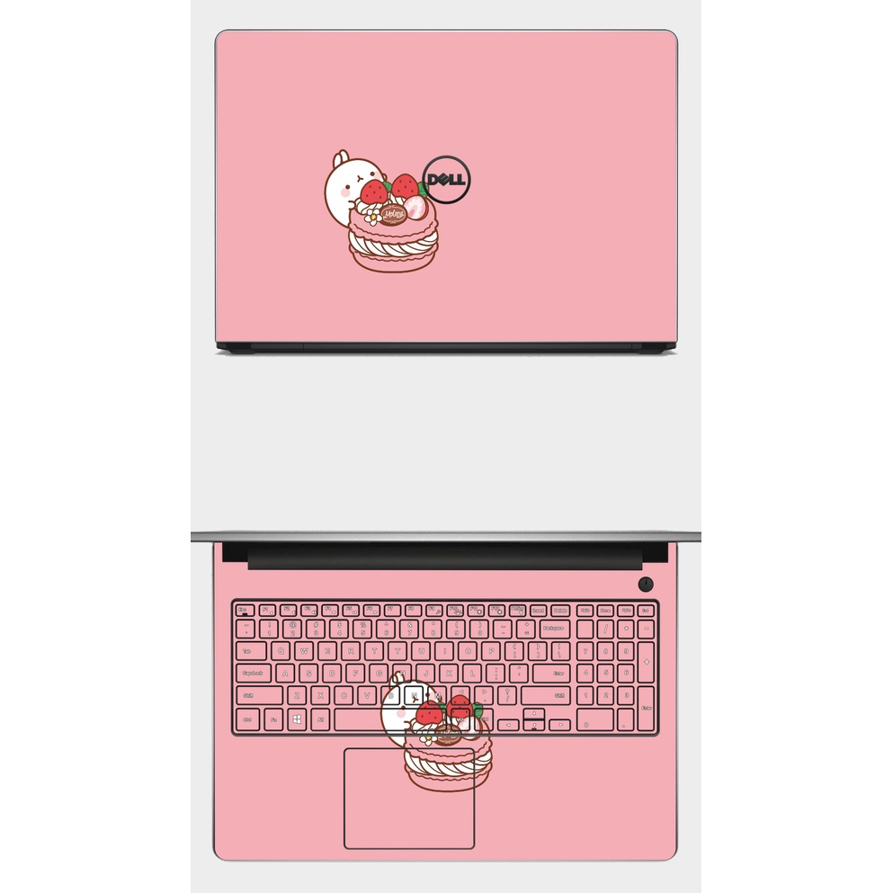 SKIN dán Laptop cute in hình DÂU TÂY xinh xẻo. Full các dòng máy: Asus, Acer, Dell, HP,.. In hình theo yêu cầu