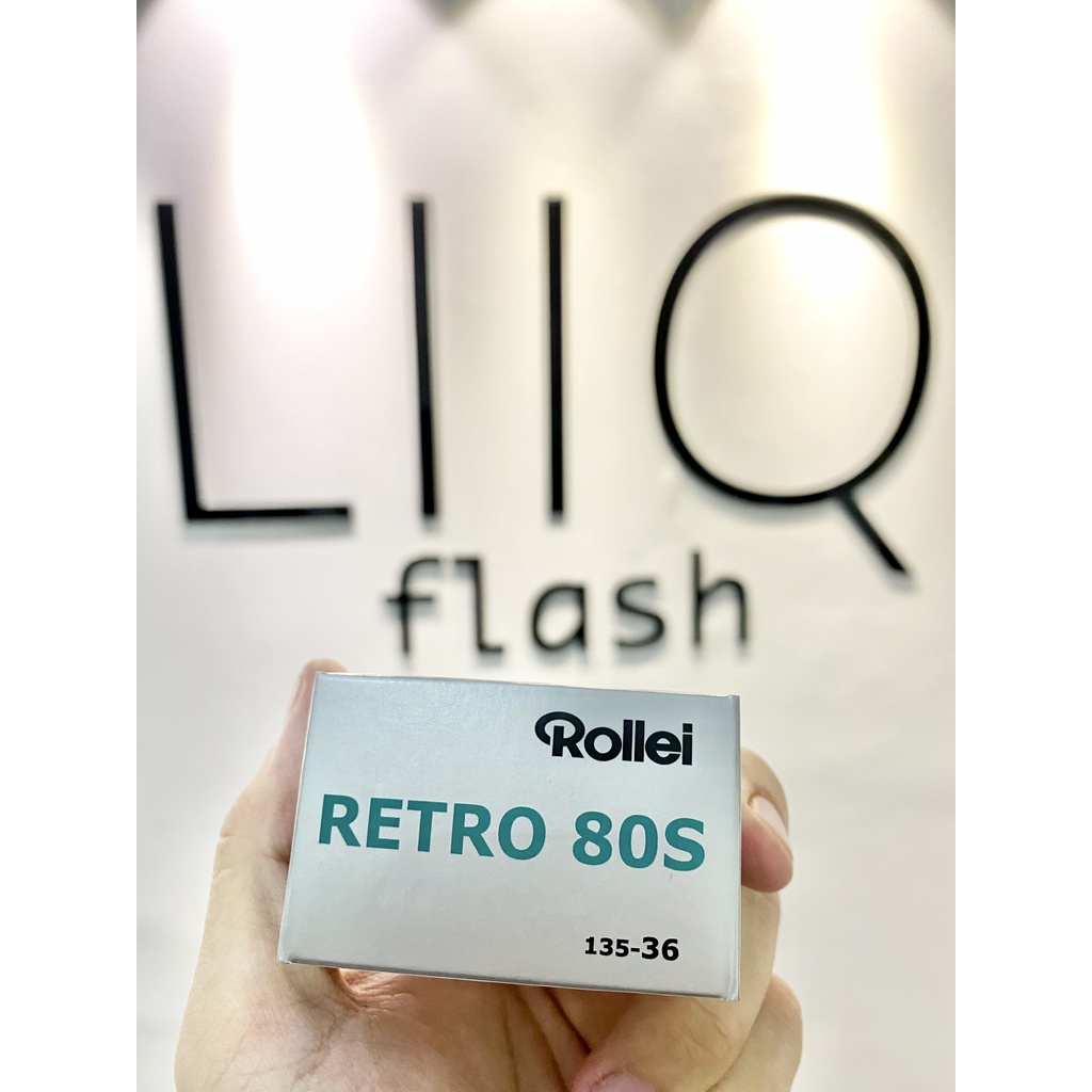 Phim Rollei Retro 80S ISO 80, Đen Trắng B&W, 135/35mm x 36 Kiểu, In Date Cho Máy Chụp Ảnh Film - LIIQ Flash