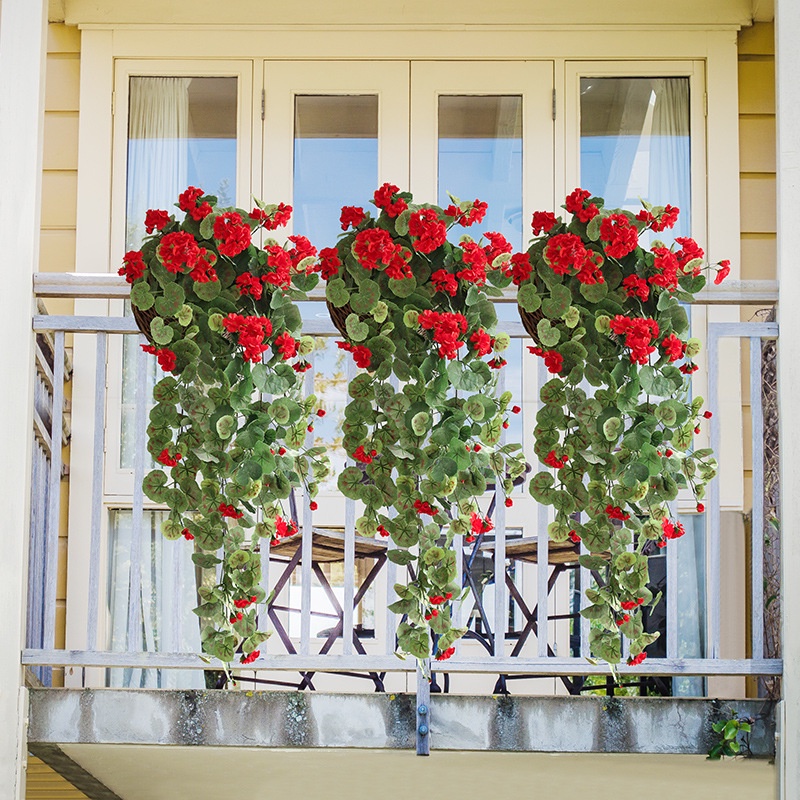Dây Leo Hoa Hồng Giả Treo Tường Trang Trí Nhà Cửa / Tiệc Cưới DIY