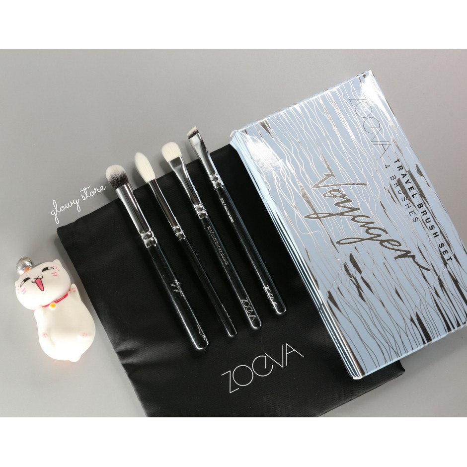Bộ cọ mắt cơ bản cán ngắn Zoeva Voyager Travel Brush Set