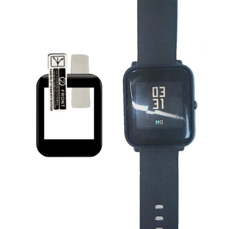 Phim bảo vệ toàn diện cạnh mềm chất liệu PET viền cong 3D cho for Xiaomi Huami Amazfit Bip Lite Youth