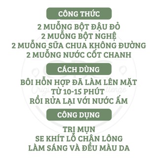 Bột đậu đỏ 100gr nguyên chất OBC